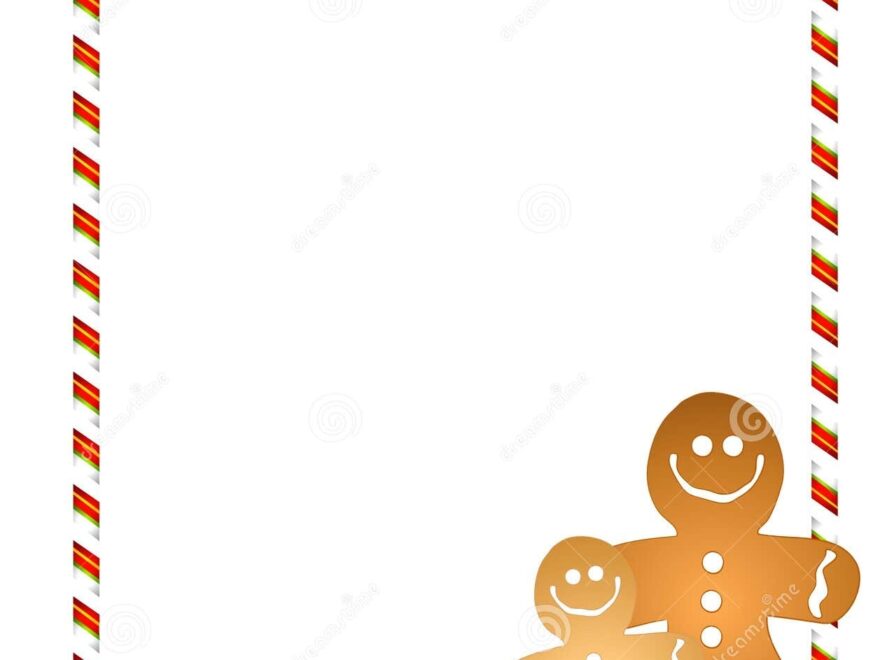 Gingerbread Men Border Stock Illustration Illustration Of Food 6776025