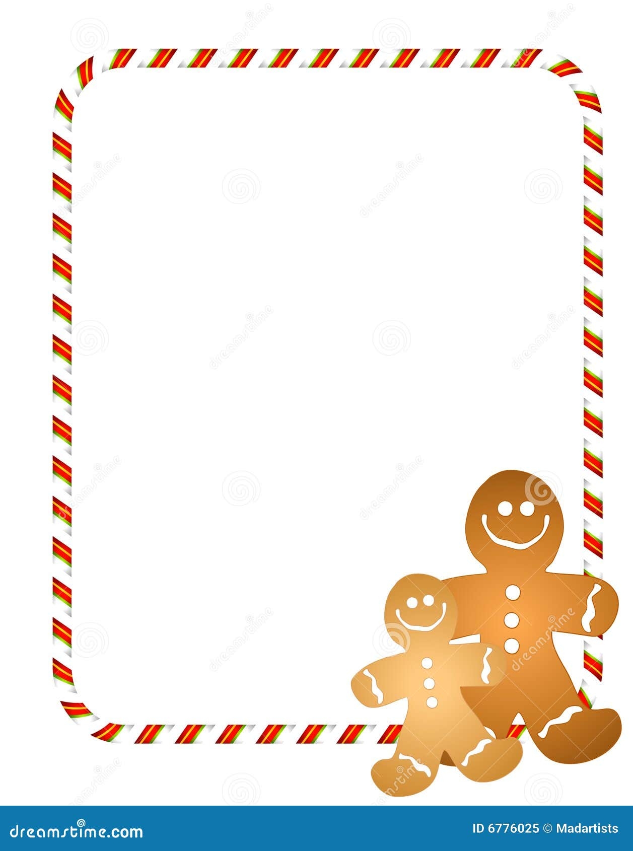 Gingerbread Men Border Stock Illustration Illustration Of Food 6776025