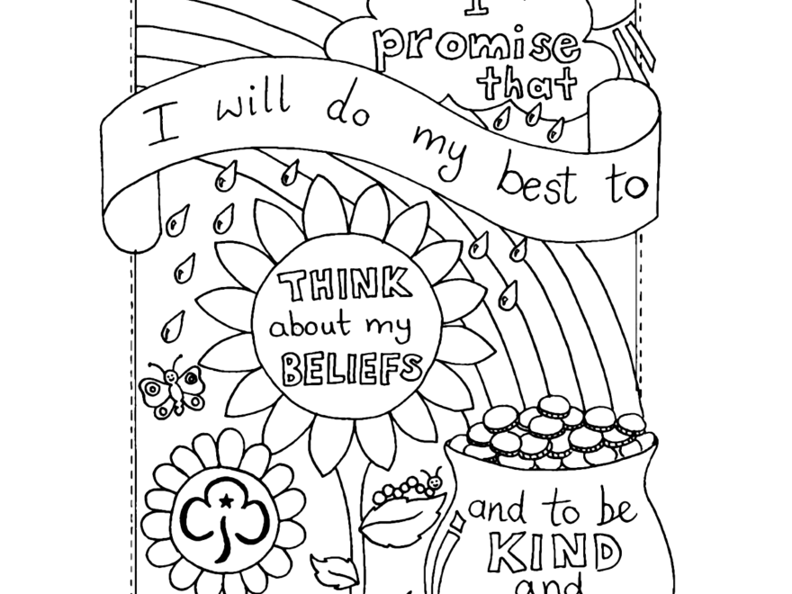 Girl Scout Coloring Pages Printable Coloring Pages FREE