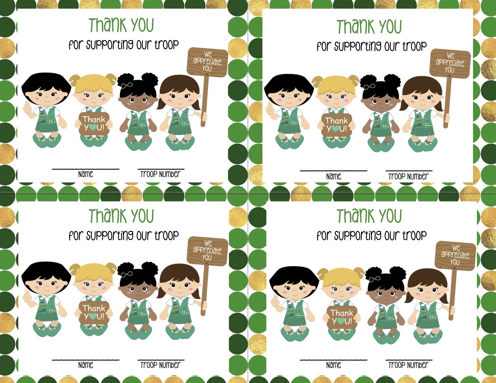 Girl Scout Thank You Notes The Activity Mom