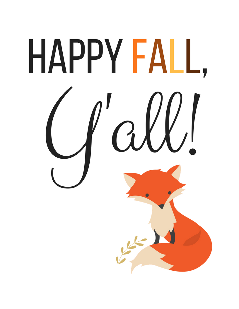 Happy Fall Y all FREE FALL PRINTABLE Momdot