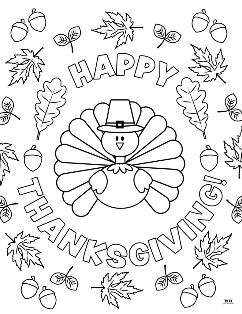 Free Printable Thanksgiving Coloring Sheets