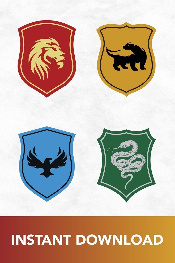 House Crests SVG Harry Potter Printables