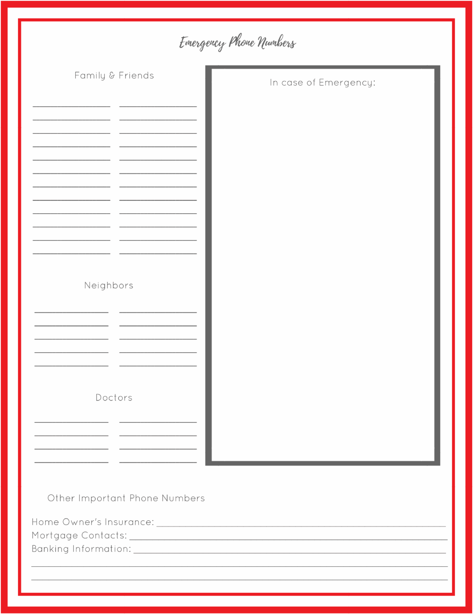 How To Build An Emergency Grab Go Binder FREE Printables House By The Preserve