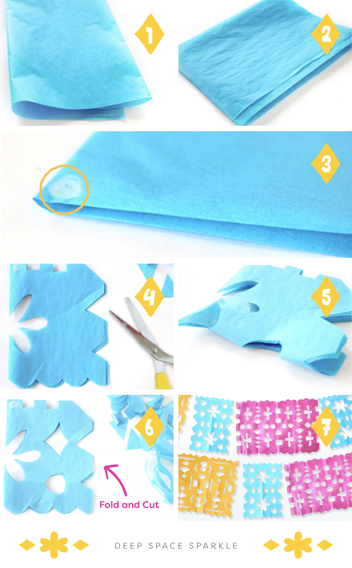 How To Make A Papel Picado Mexican Folk Art Deep Space Sparkle