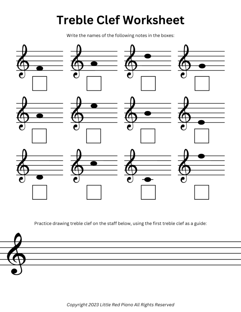 How To Read Treble Clef Ultimate Guide To Treble Clef Notes Worksheets Library