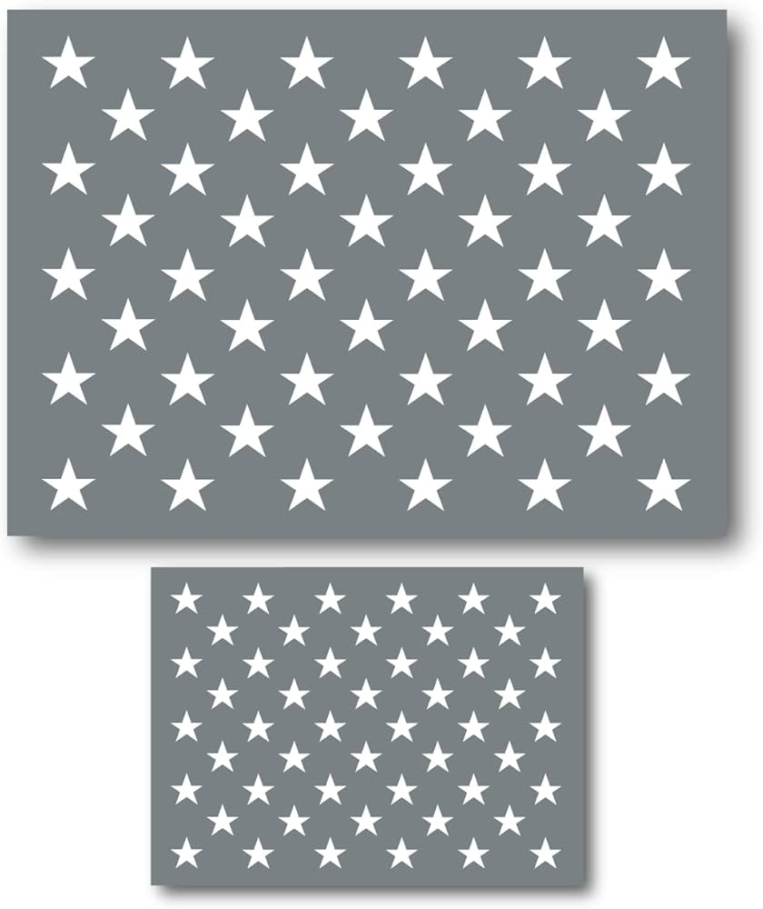 I Like That Lamp American Flag Star Stencils American Flag Stencils For Painting On Wood 50 Stars Stencil Amazon co uk Home Kitchen