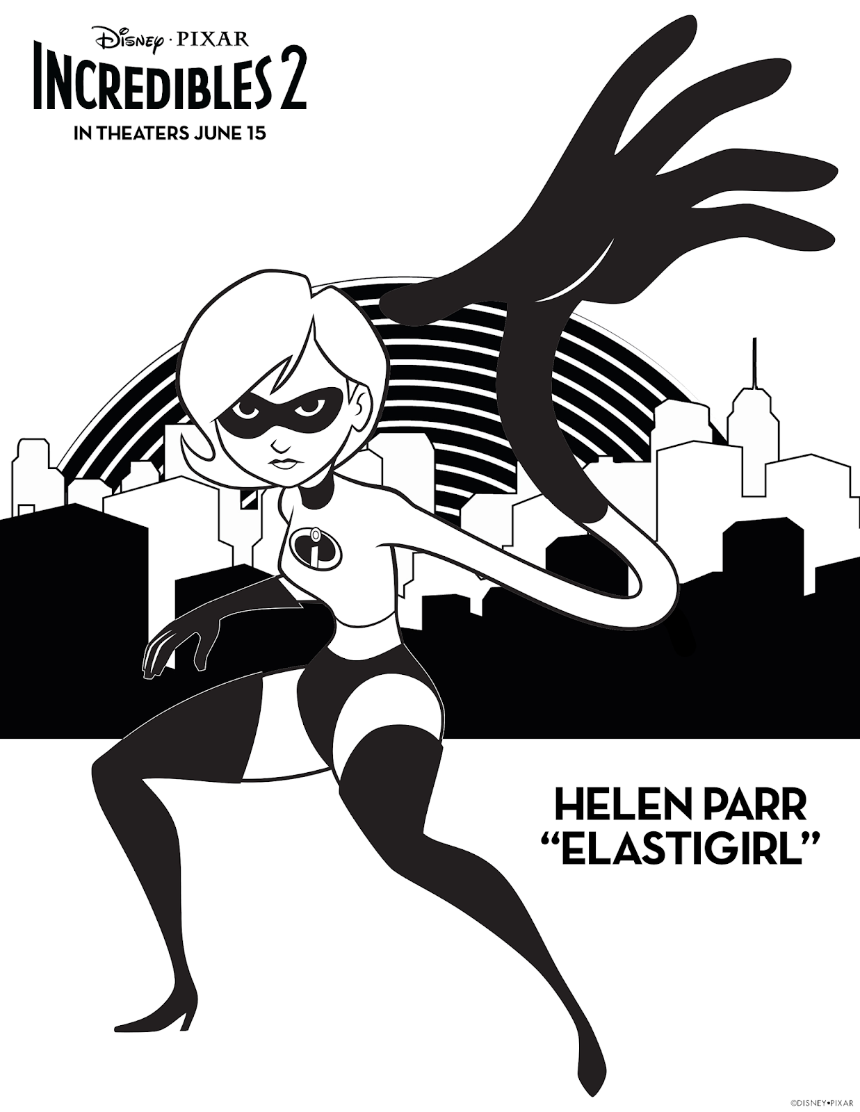 Free Printable Incredibles 2 Coloring Pages