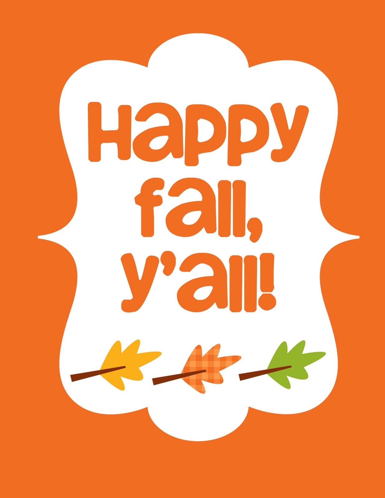Inspired Whims Happy Fall Y all Free Printable 