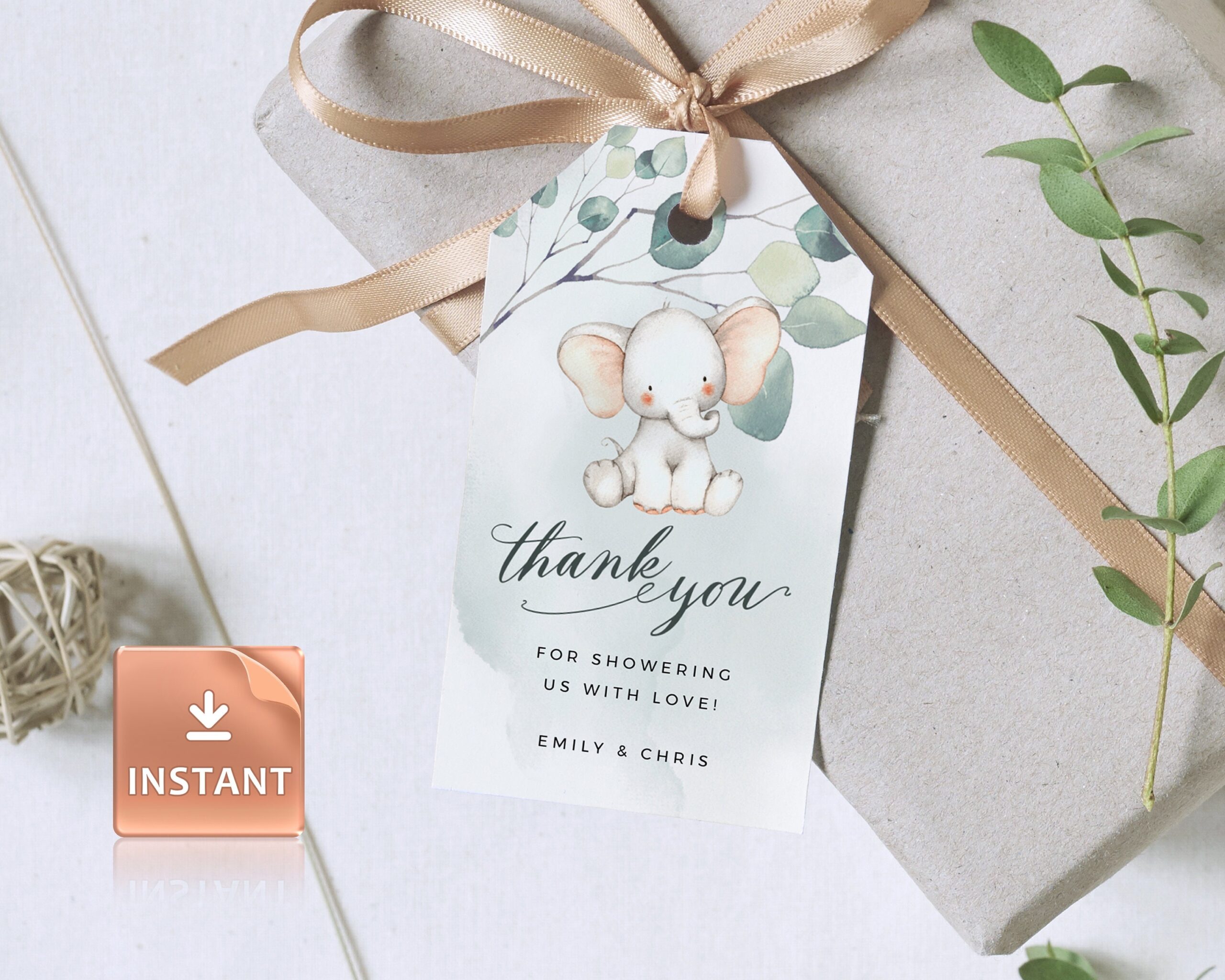 JOY Favor Tags Baby Shower Template Elephant Gift Tags Baby Gift Tags Thank You Tag Present Baby Thanks Favor Tags Baby Shower Favor Etsy Canada