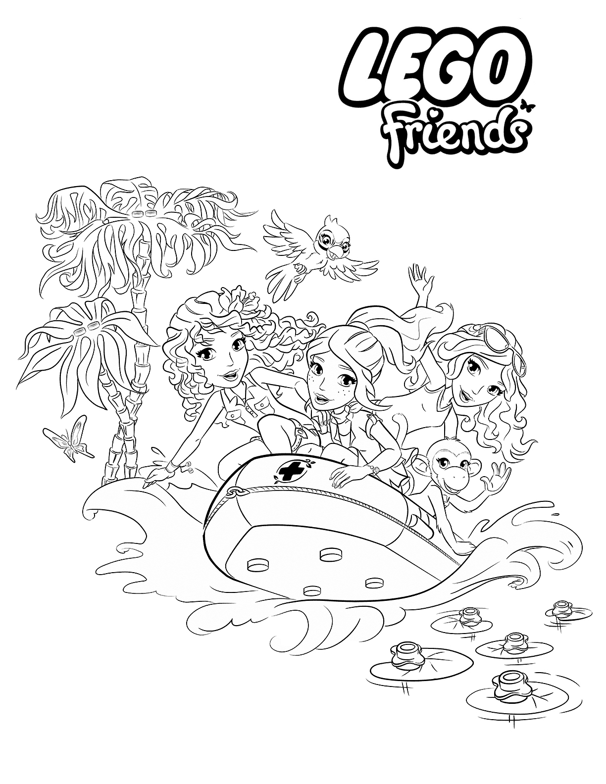 Lego Friends Coloring Pages Printable Coloring Pages FREE