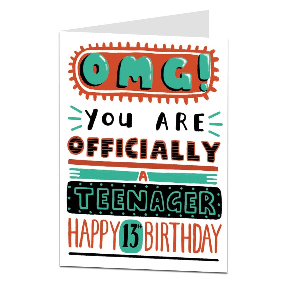 Happy 13Th Birthday Printable Card