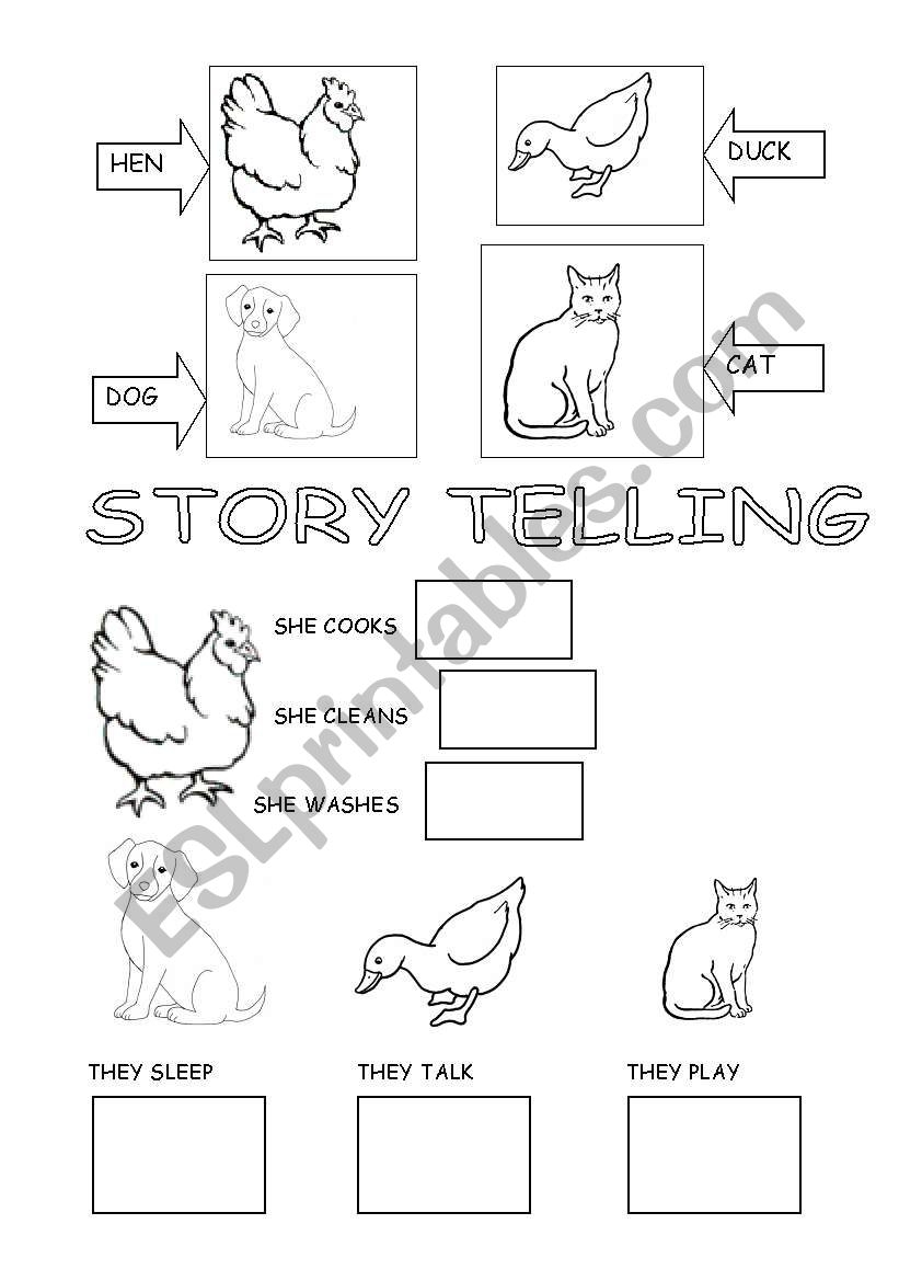 Little Red Hen Printable Worksheets