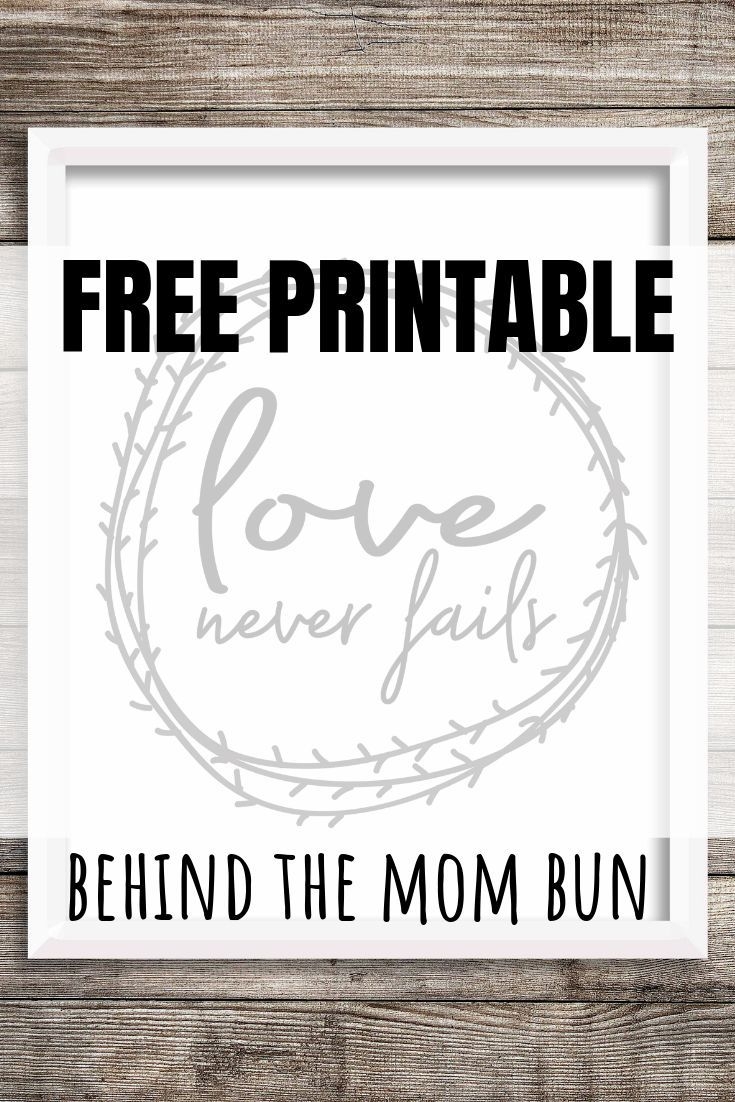 Love Never Fails Free Printable