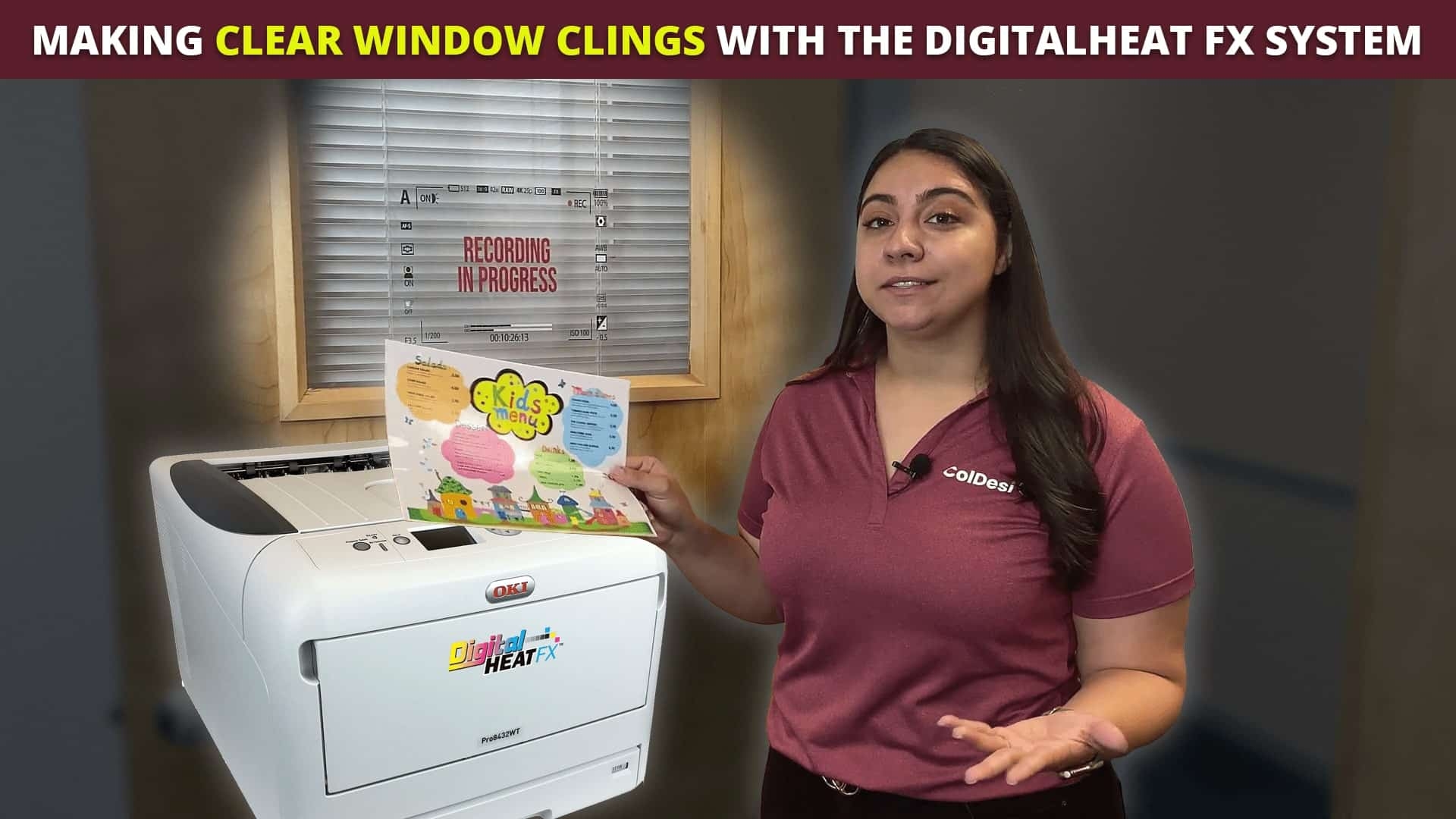 Making Clear Window Clings With The DigitalHeat FX System DigitalHeat FX