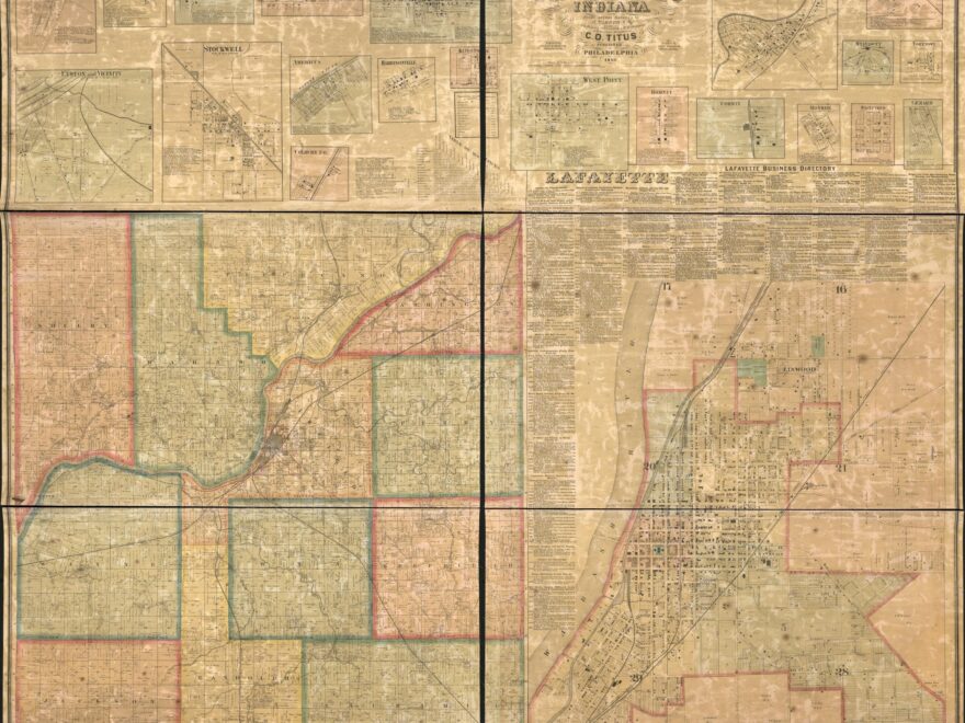 Map Of Tippecanoe Co Indiana Library Of Congress
