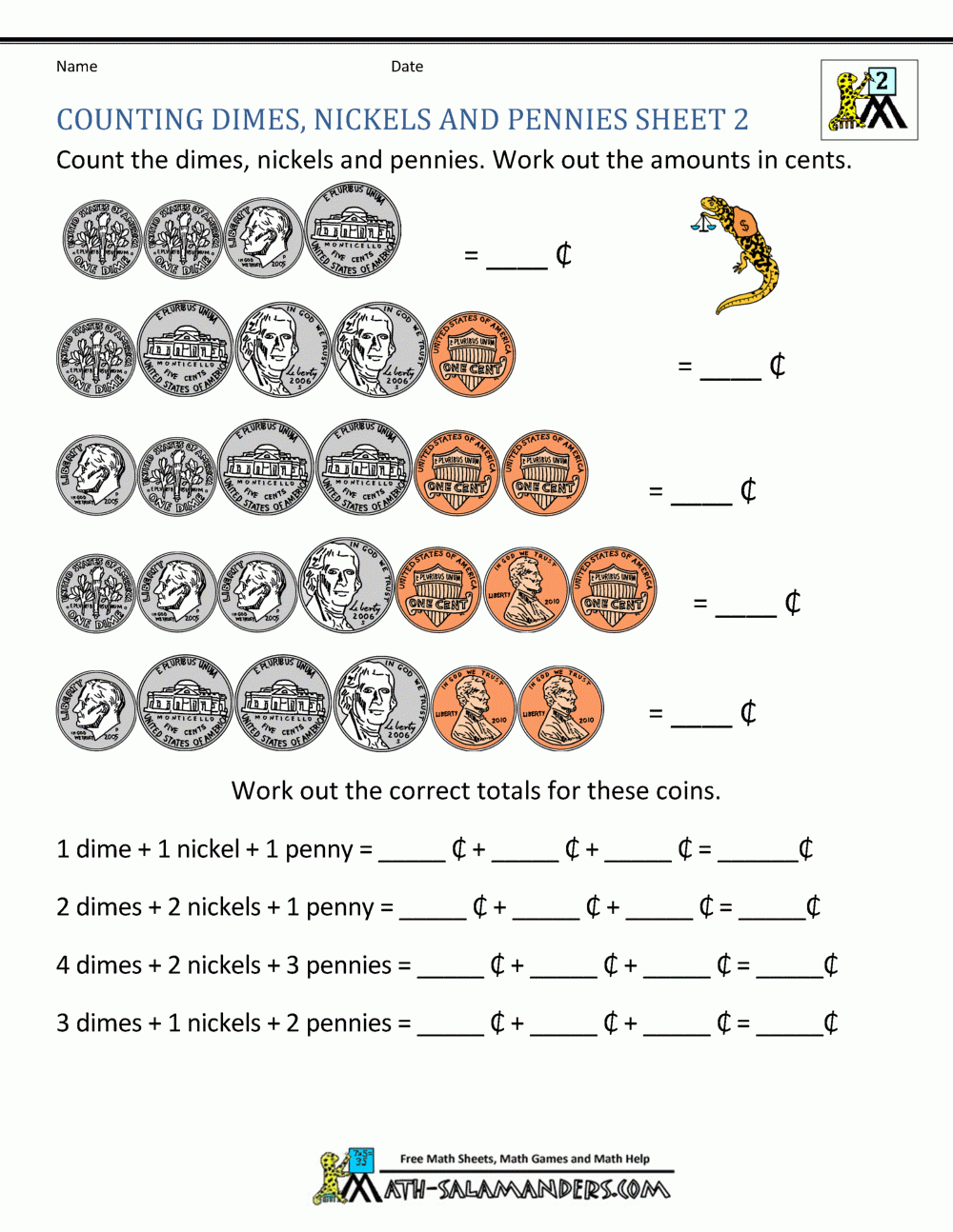 2Nd Grade Math Worksheets Printable
