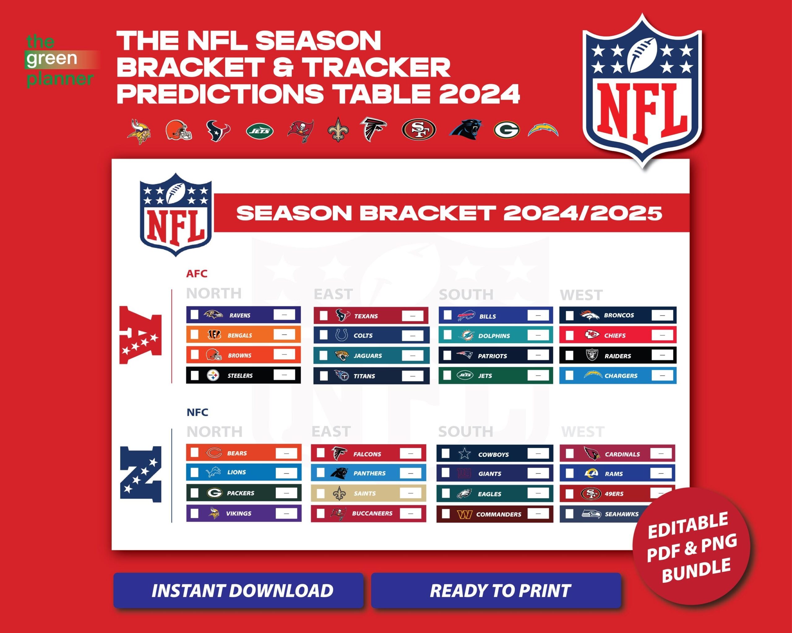 2025 Printable Nfl Playoff Bracket