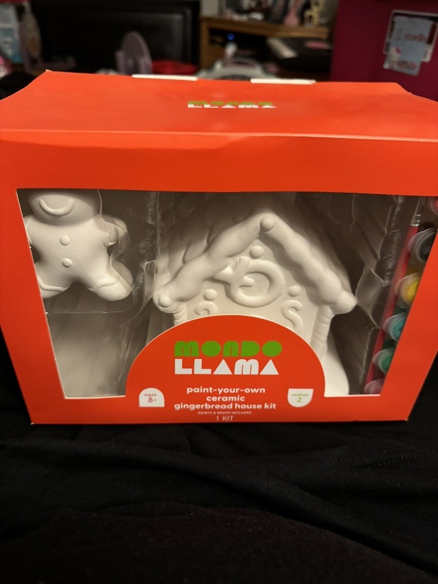 Paint Your Own Gingerbread House Kit Mondo Llama EBay