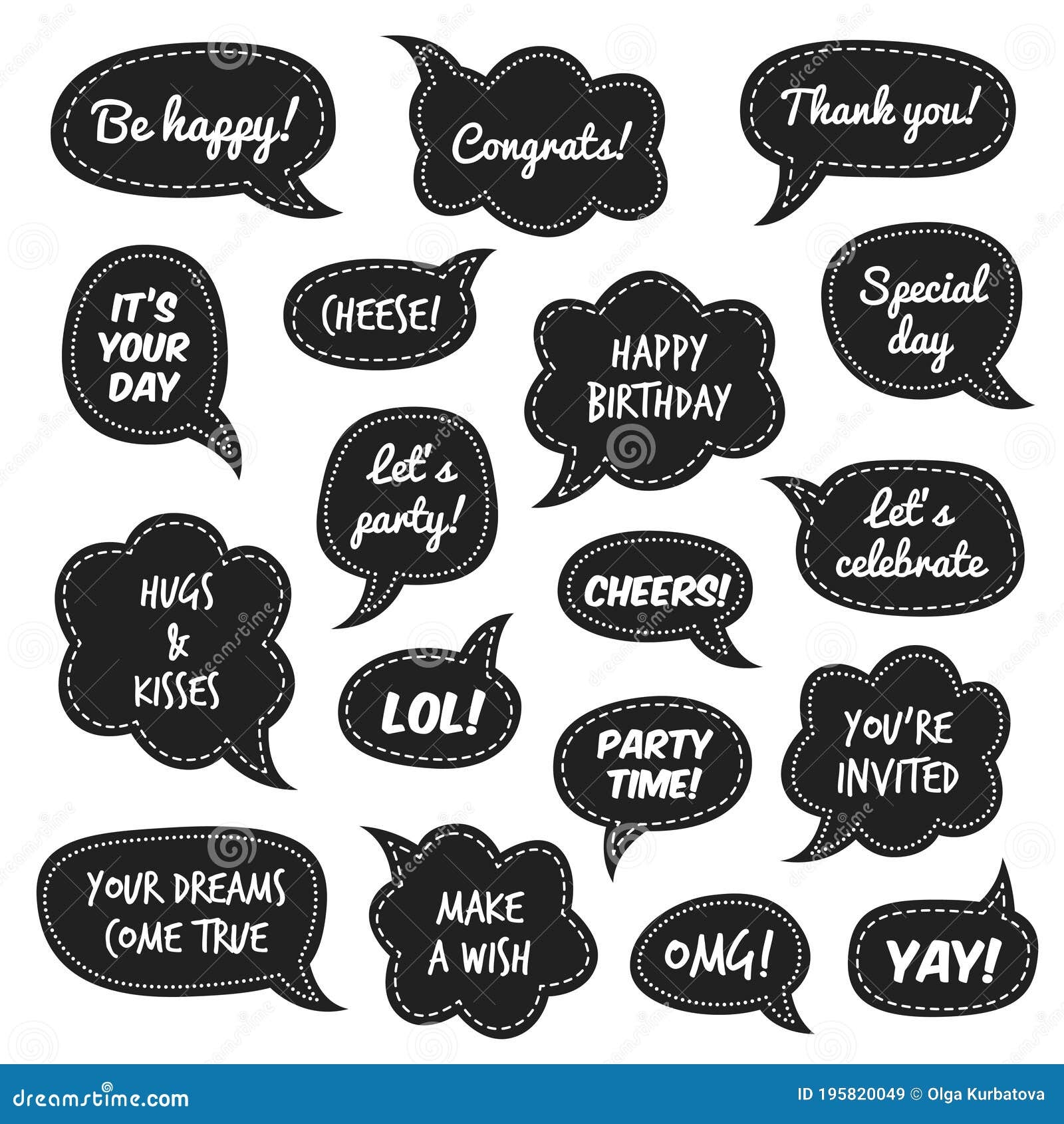 Free Printable Photo Booth Word Bubbles