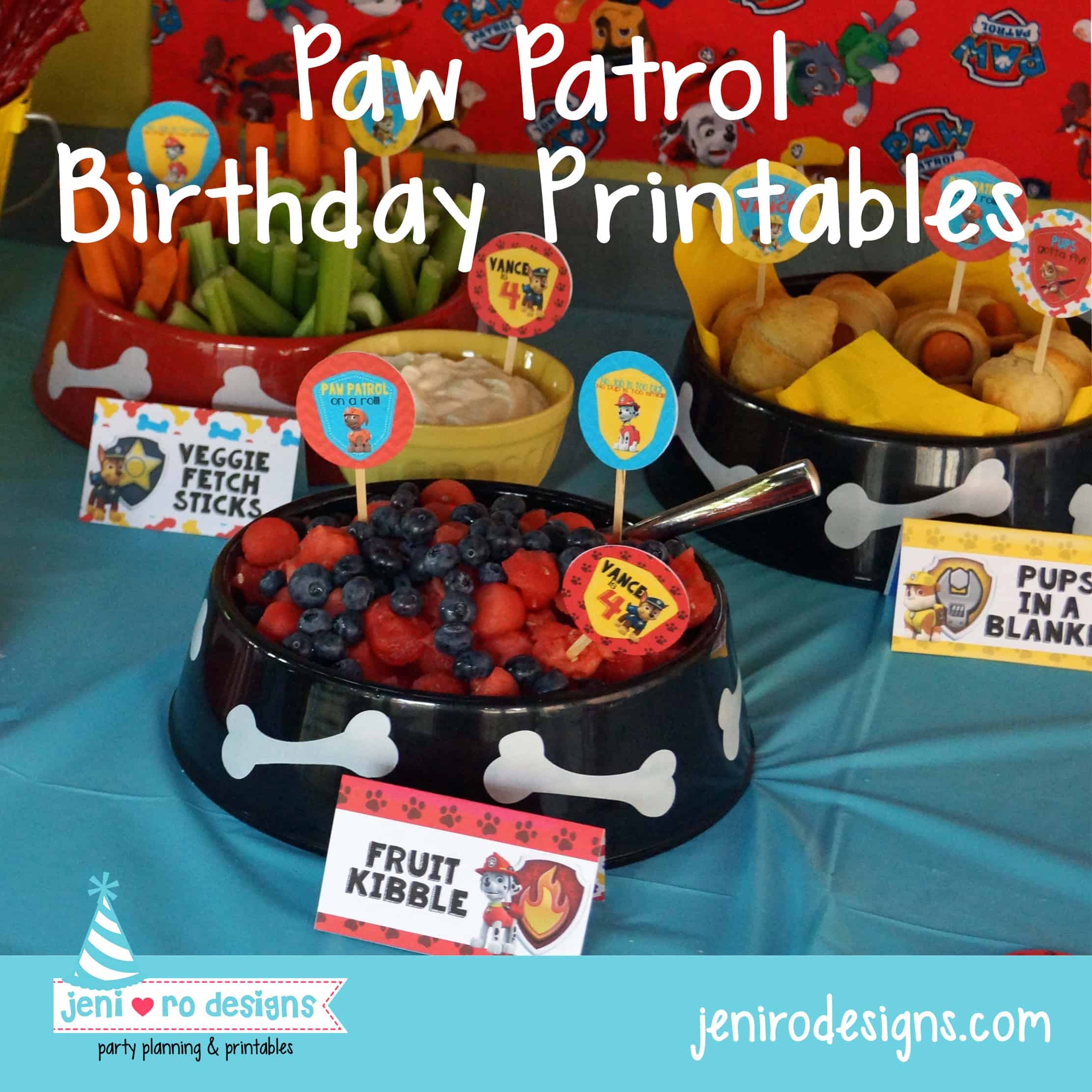 Paw Patrol Birthday Party Printables