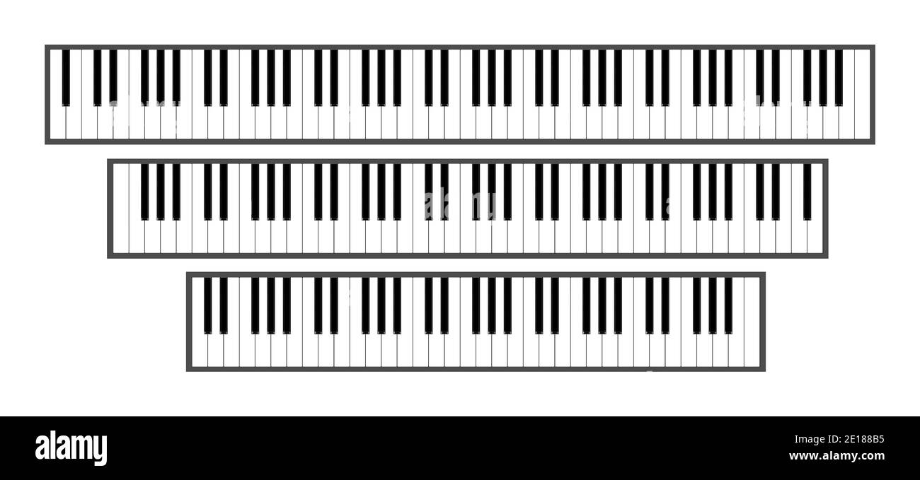 Piano Keyboard 88 Cut Out Stock Images Pictures Alamy