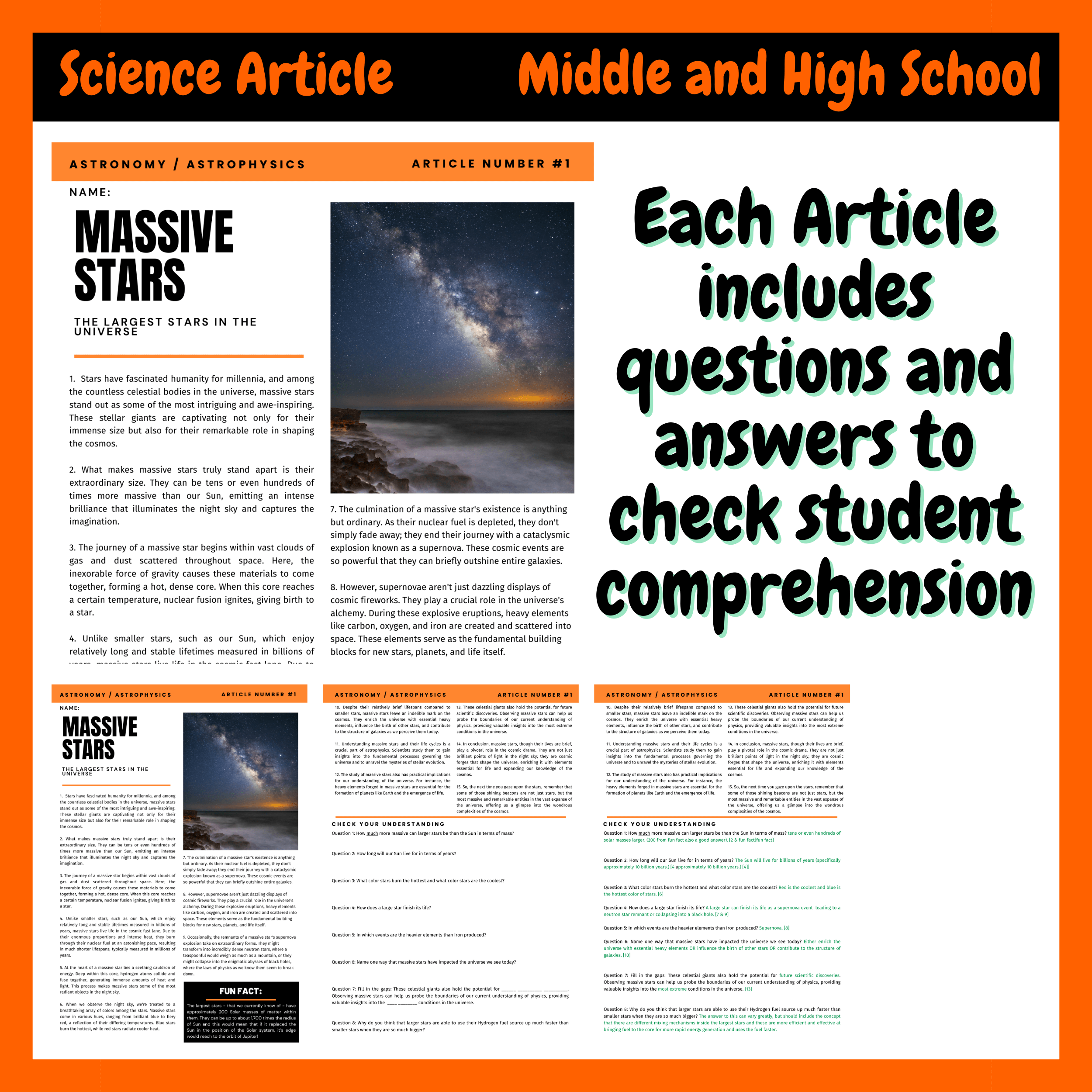 Planetary Rings Science Article 4 Science Literacy Digital Printable Made By Teachers
