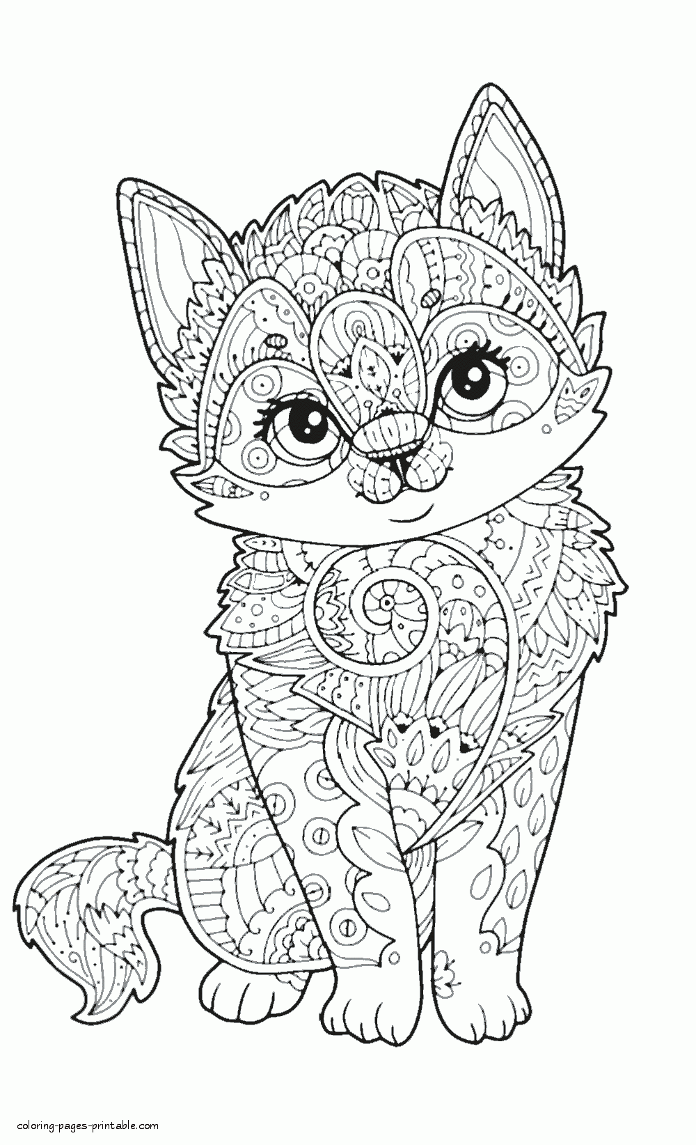 Printable Animal Coloring Pages For Adults
