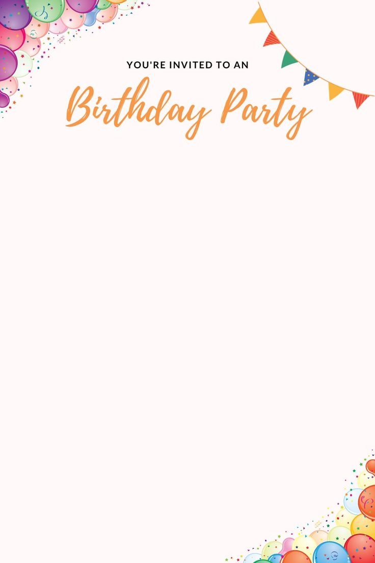 Free Printable Birthday Party Invitations