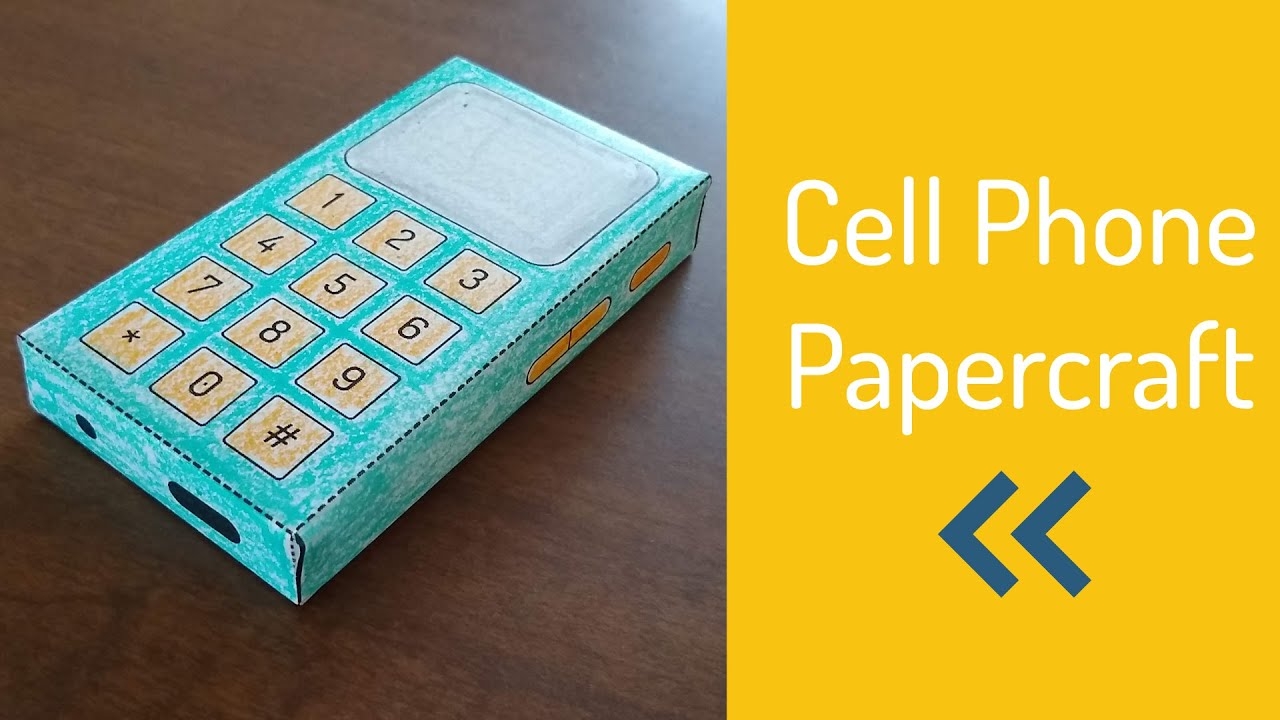 Printable Cell Phone Papercraft For Kids Create In The Chaos