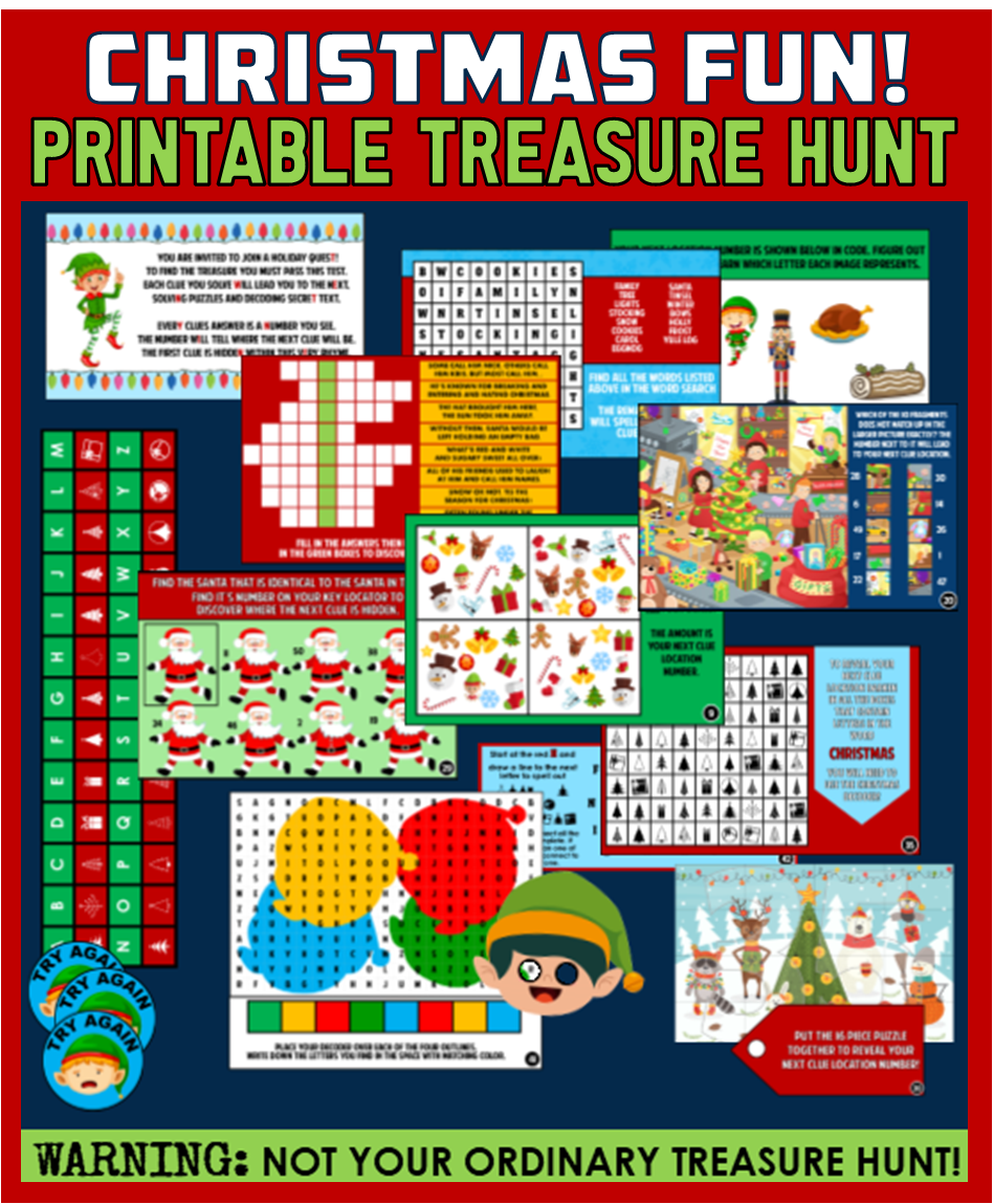 Printable Christmas Party Games For Kids Teens And Adults 