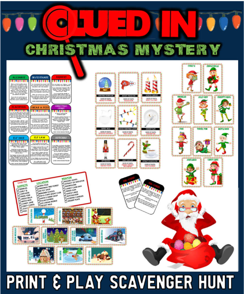 Printable Christmas Party Games For Kids Teens And Adults 