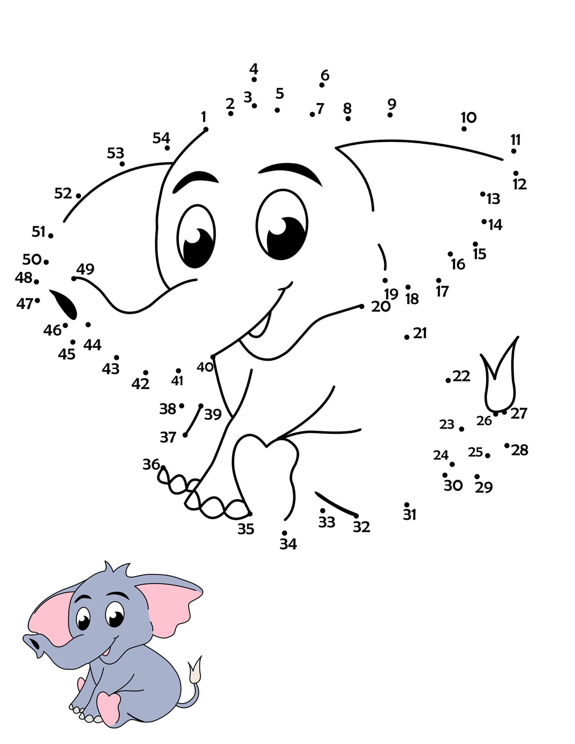Animal Dot To Dot Printable