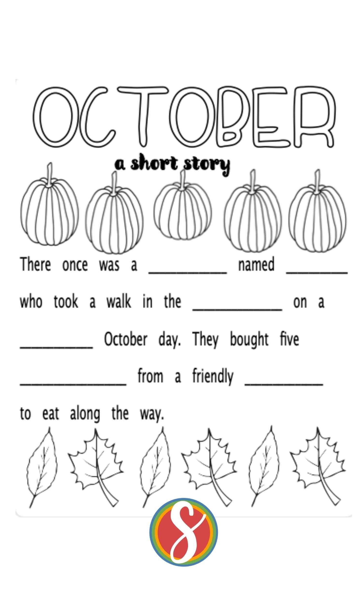 Fall Activities For Preschoolers Printable