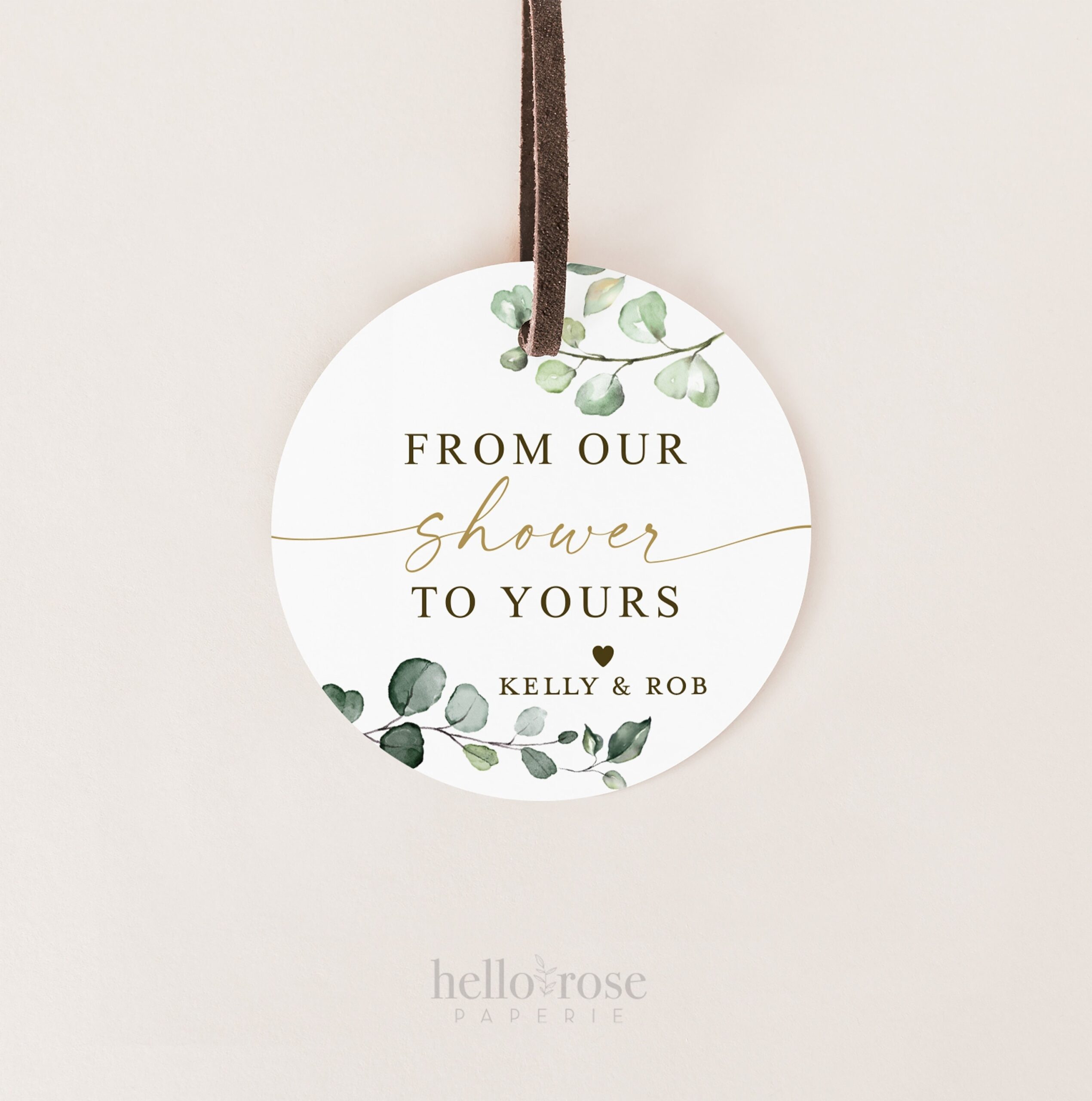 PRINTABLE From Our Shower To Yours Tags Bridal Or Couples Shower Stickers Labels Personalized Party Favor Tags Digital Download PDF Etsy