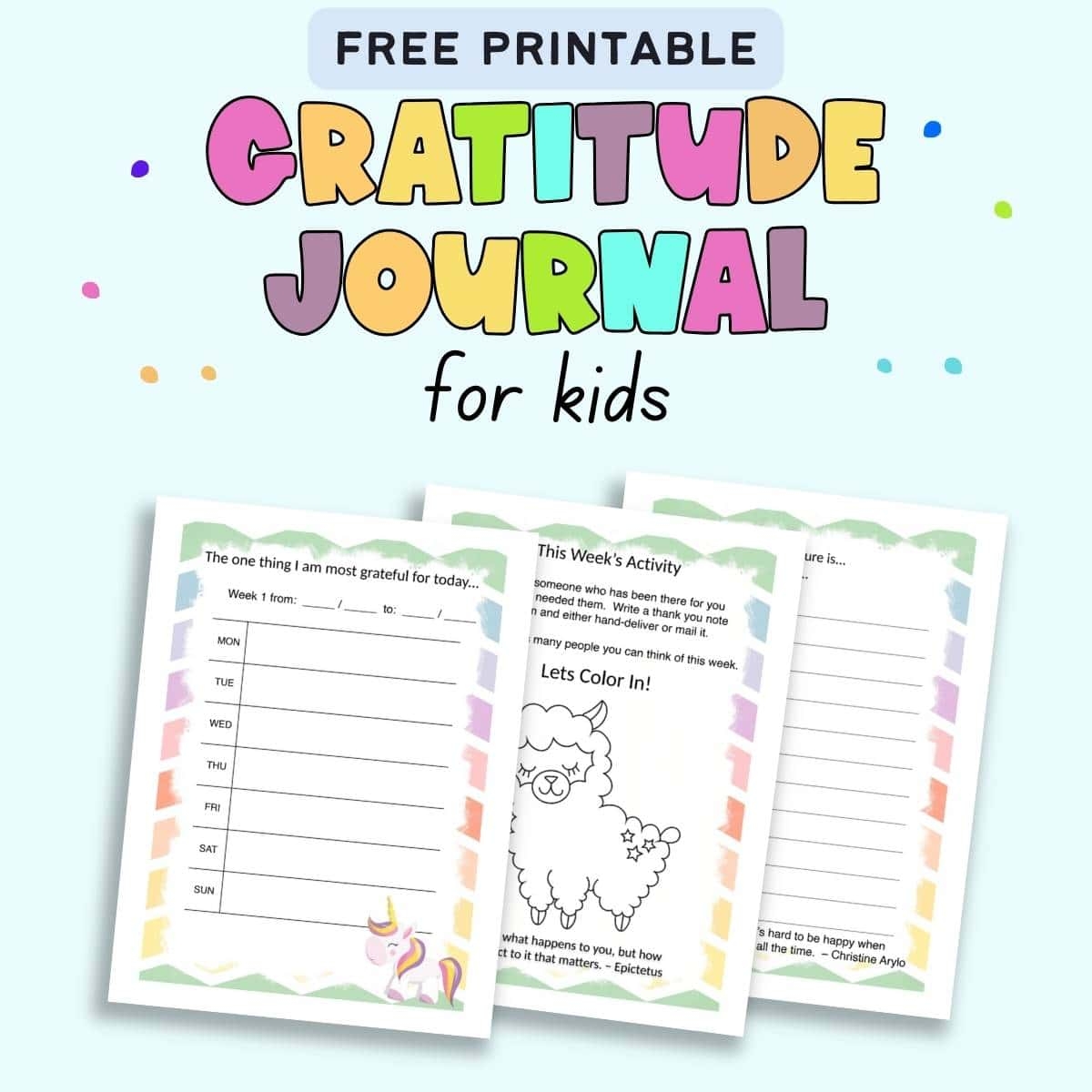 Printable Journal Pages For Kids