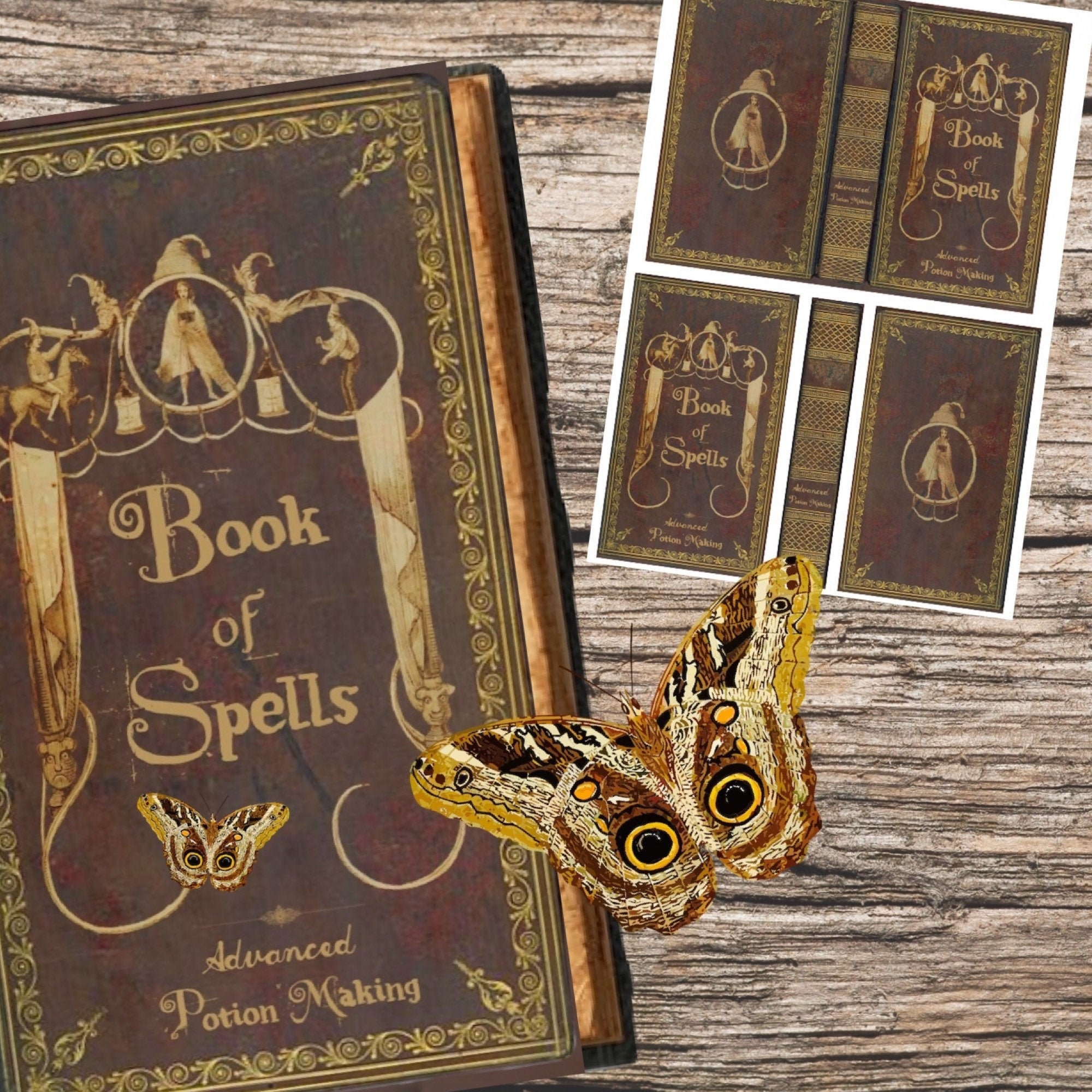 Printable Spell Book Cover Potion Making Instant Download Printable Book Cover Halloween Spell Book Cover Etsy UK