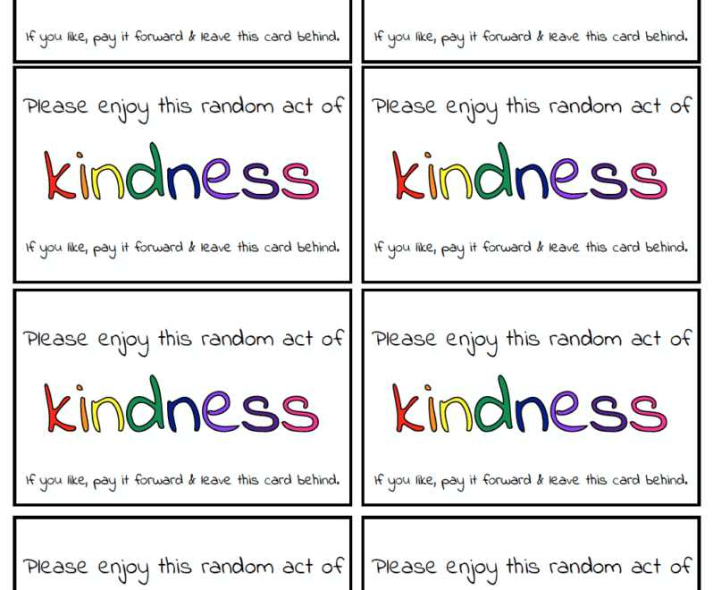 Random Acts Of Kindness 150 Ideas Free Printable Calendars