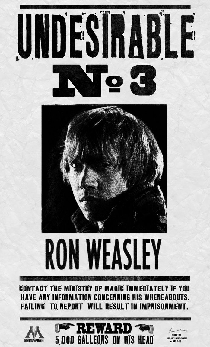 Ron Weasley Undesirable No 3 By Kem2000 On DeviantArt