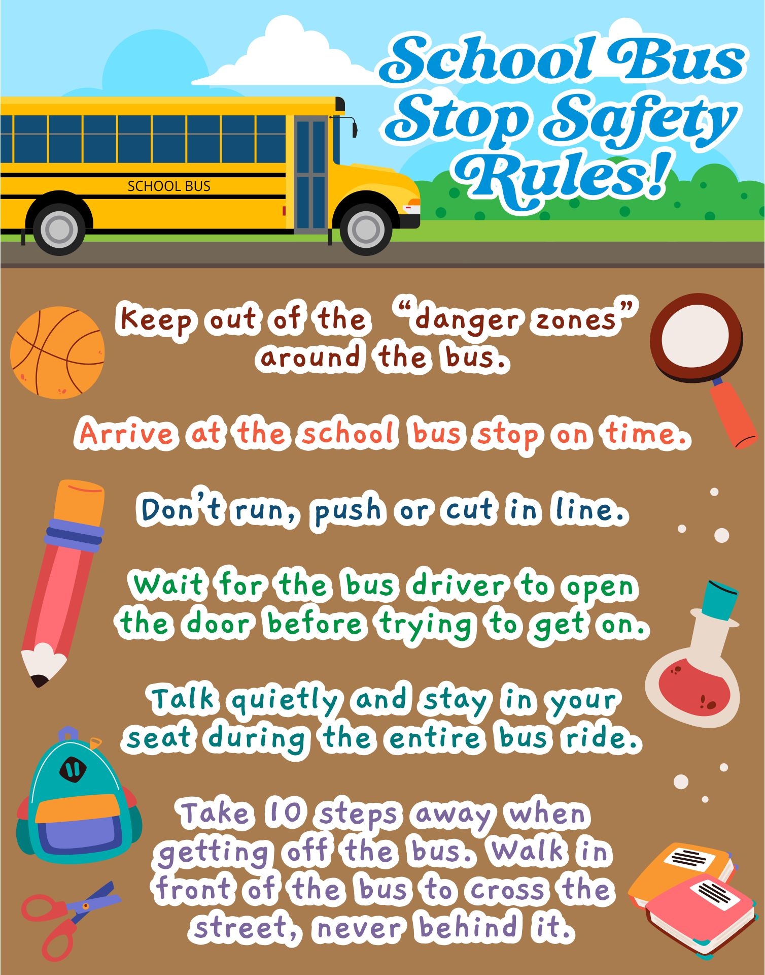 School Bus Rules 14 Free PDF Printables Printablee