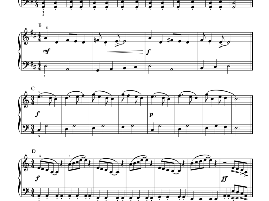 Sight Reading Grade 4 Set 2 PianoTunes