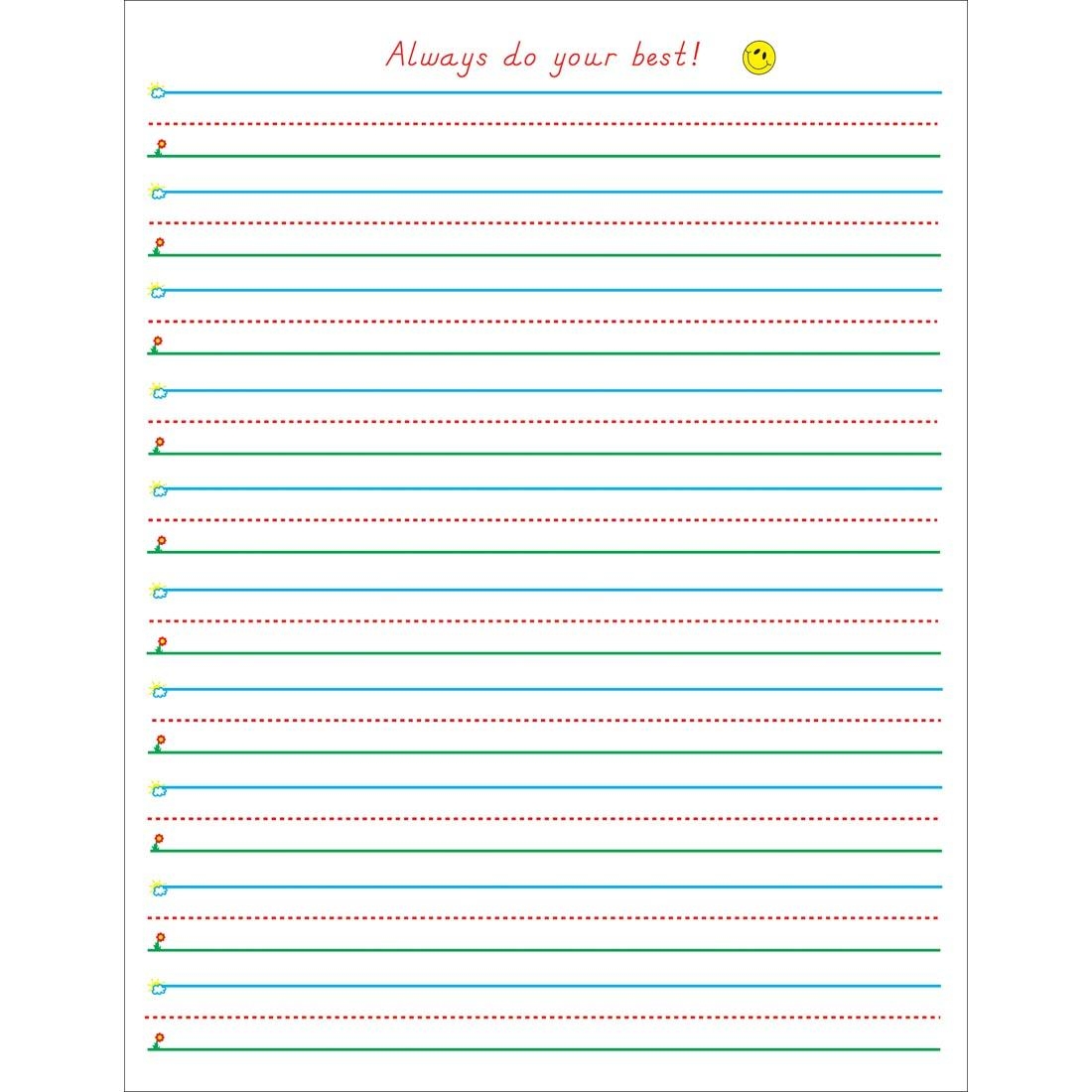 Second Grade Writing Paper Printable