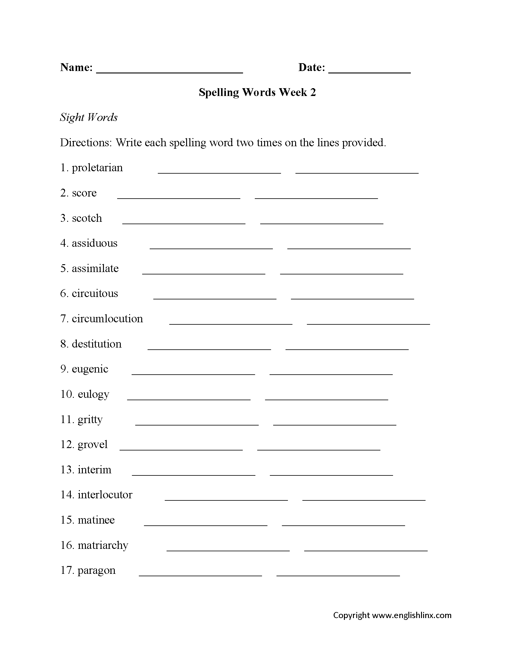 Spelling Worksheets High School Spelling Worksheets Worksheets Library