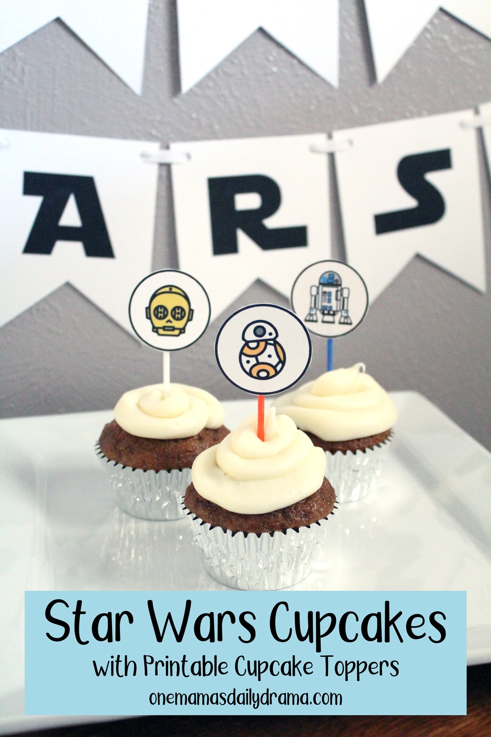 Star Wars Cupcakes With Printable Cupcake Toppers