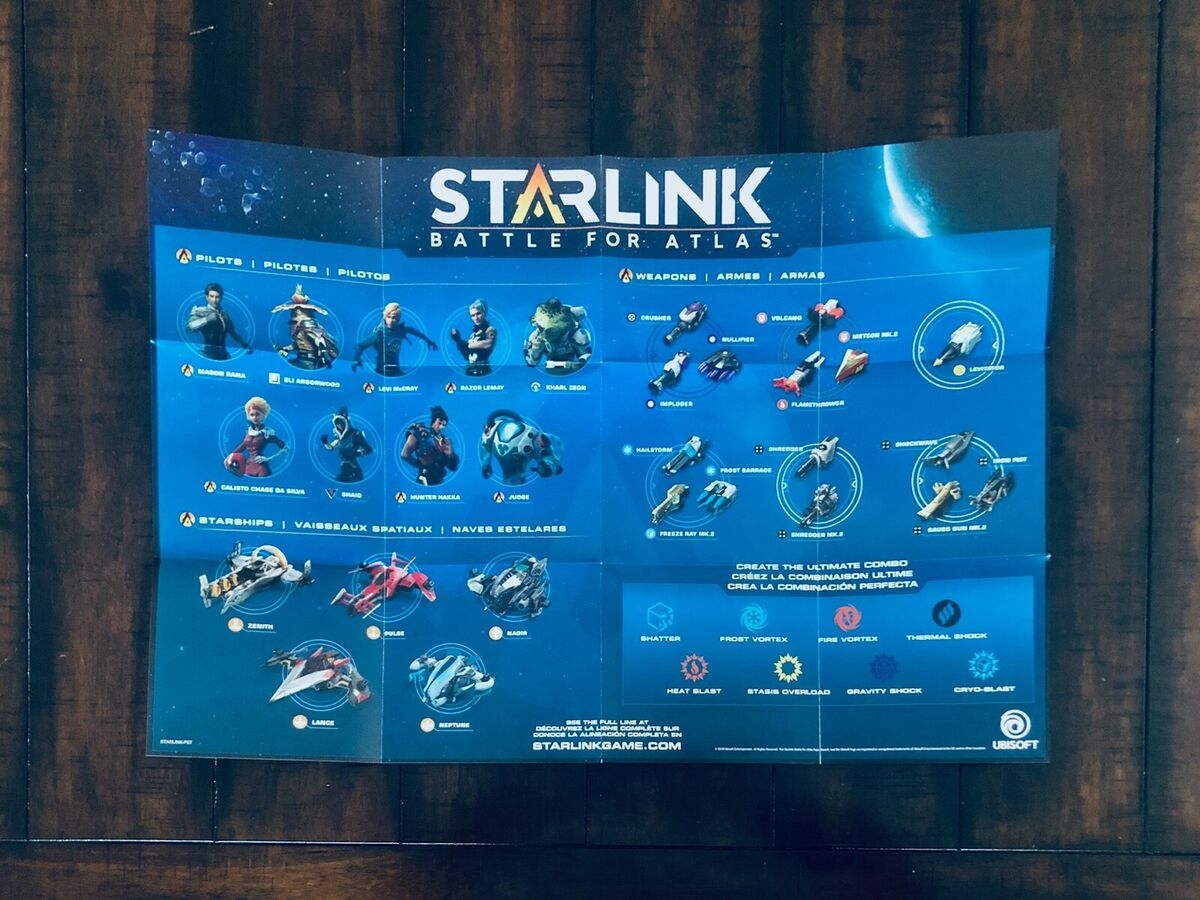 Starlink Battle For Atlas Game Poster Print Ubisoft Characters Ships Weapons EBay de
