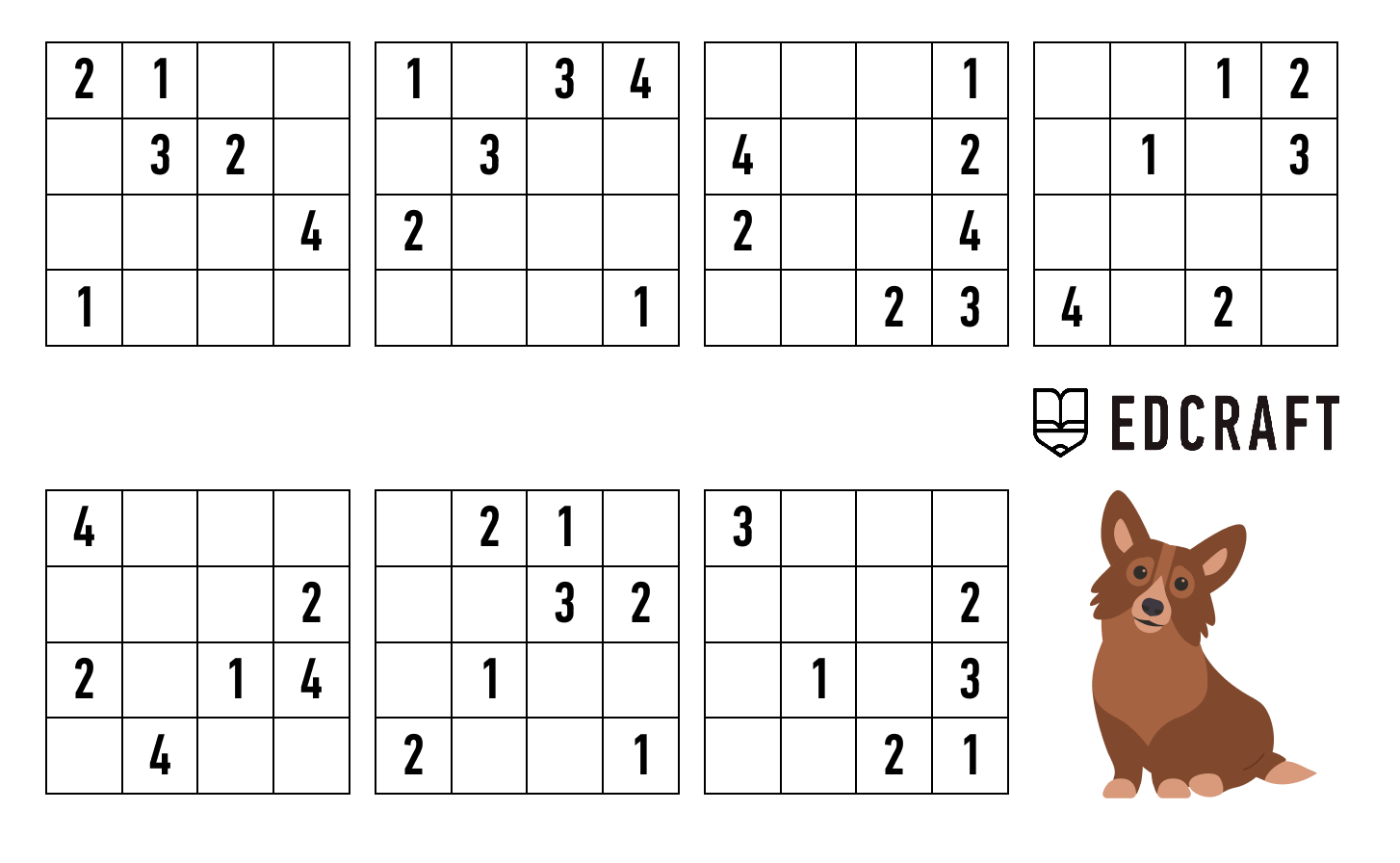 Free Printable Sudoku For Kids