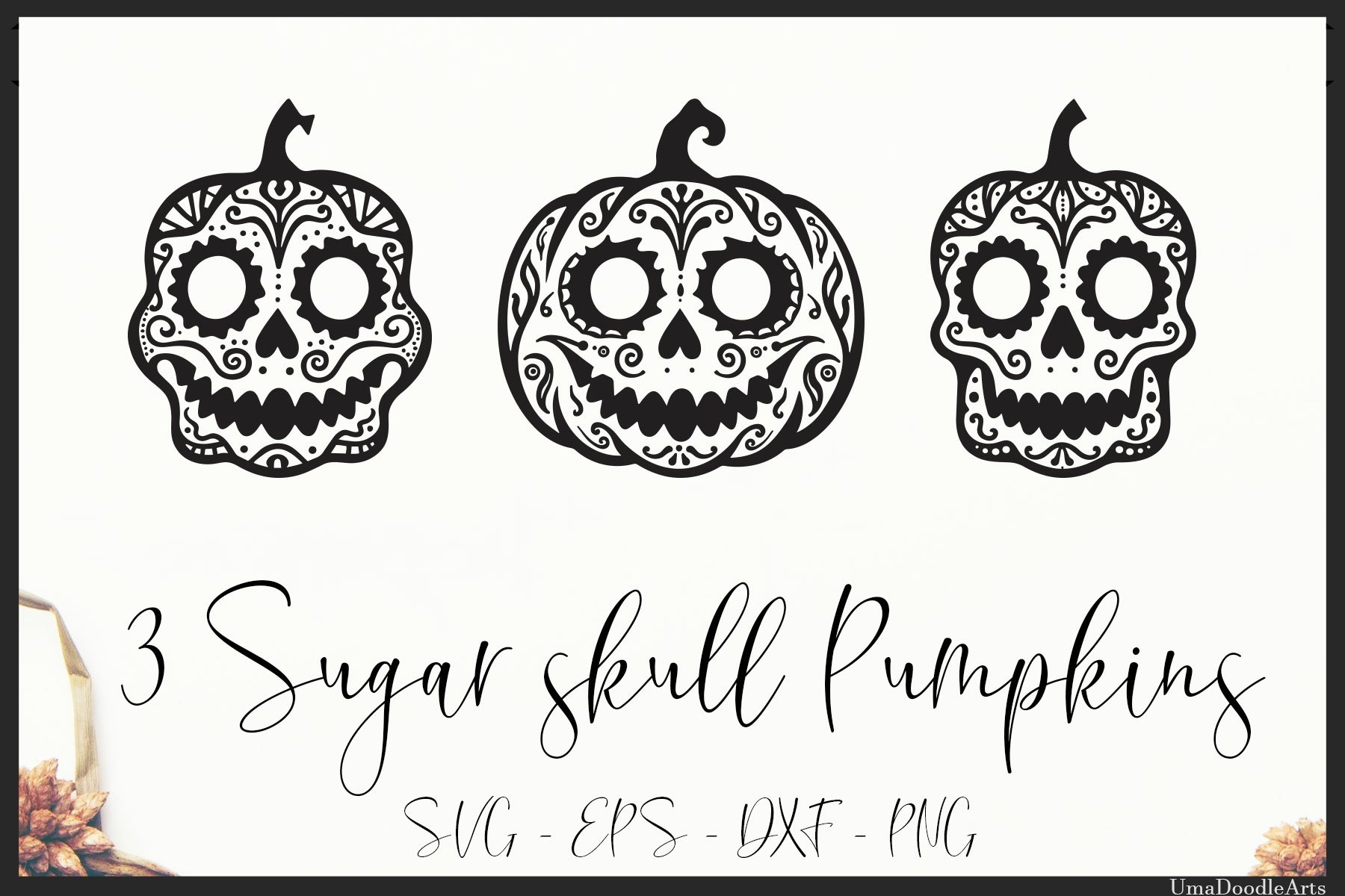 Sugar Skull Pumpkins Sugar Skull SVG Halloween 4696344 