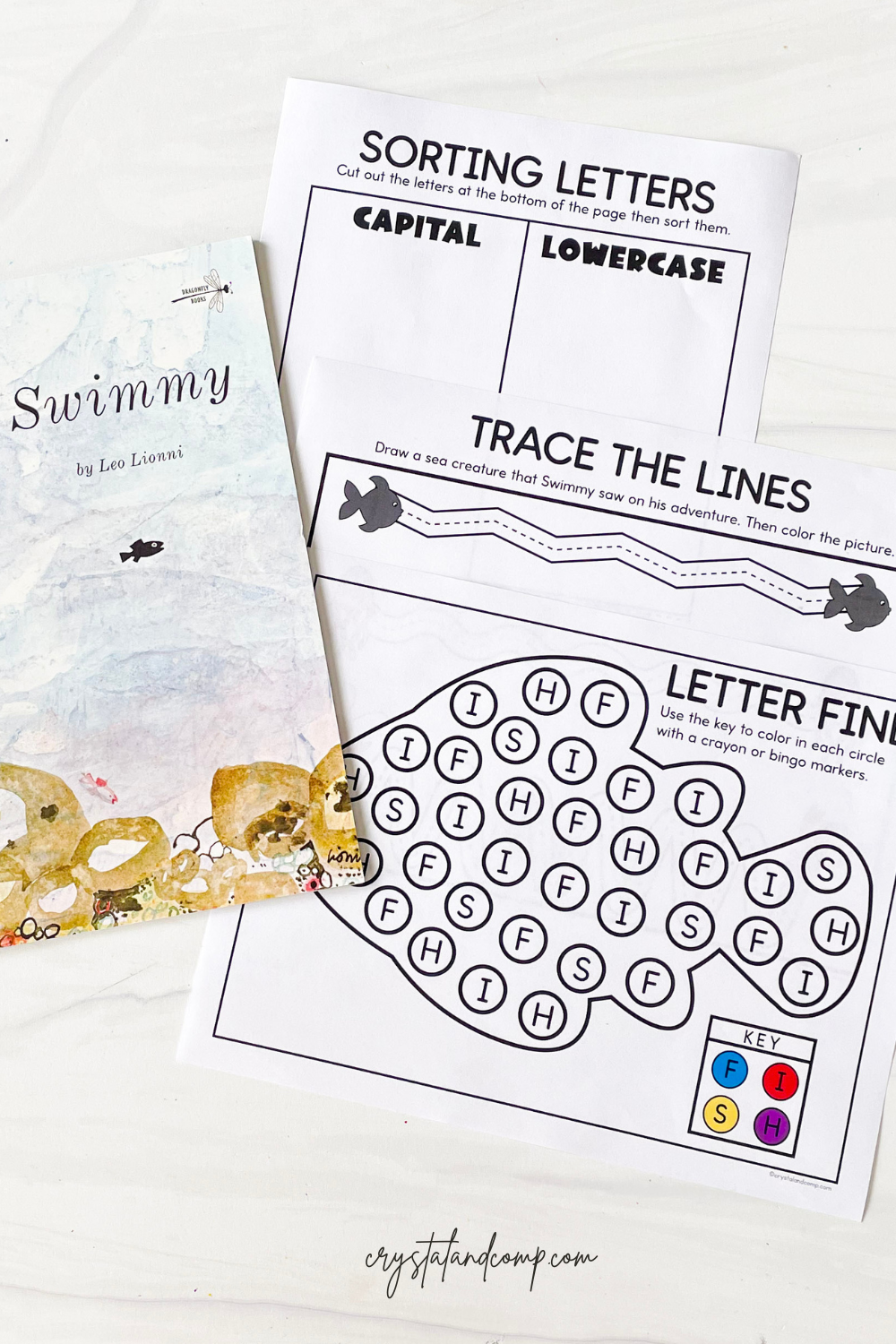Swimmy Book Companion Printables CrystalandComp