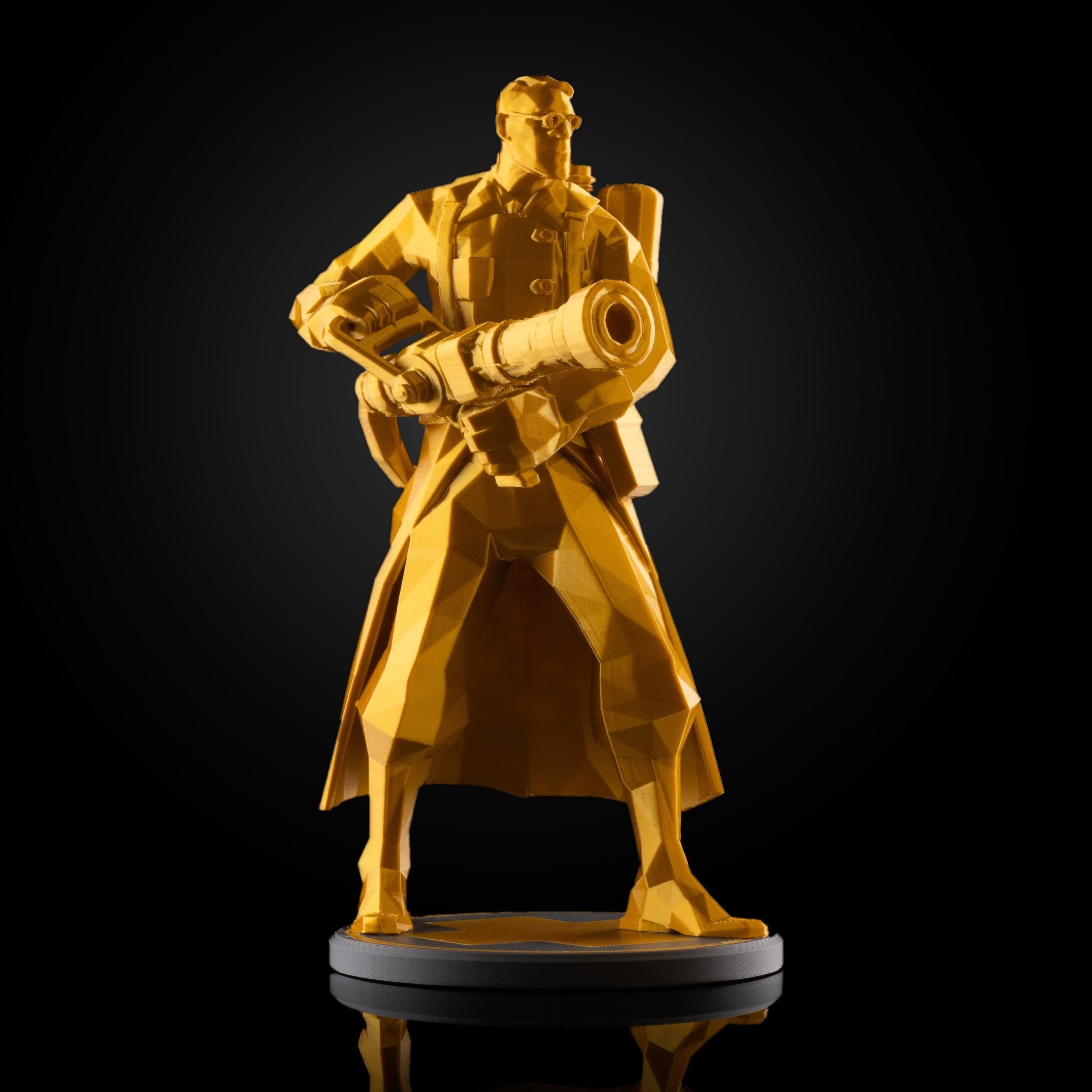 3D Printable Golden Vaughn Statue