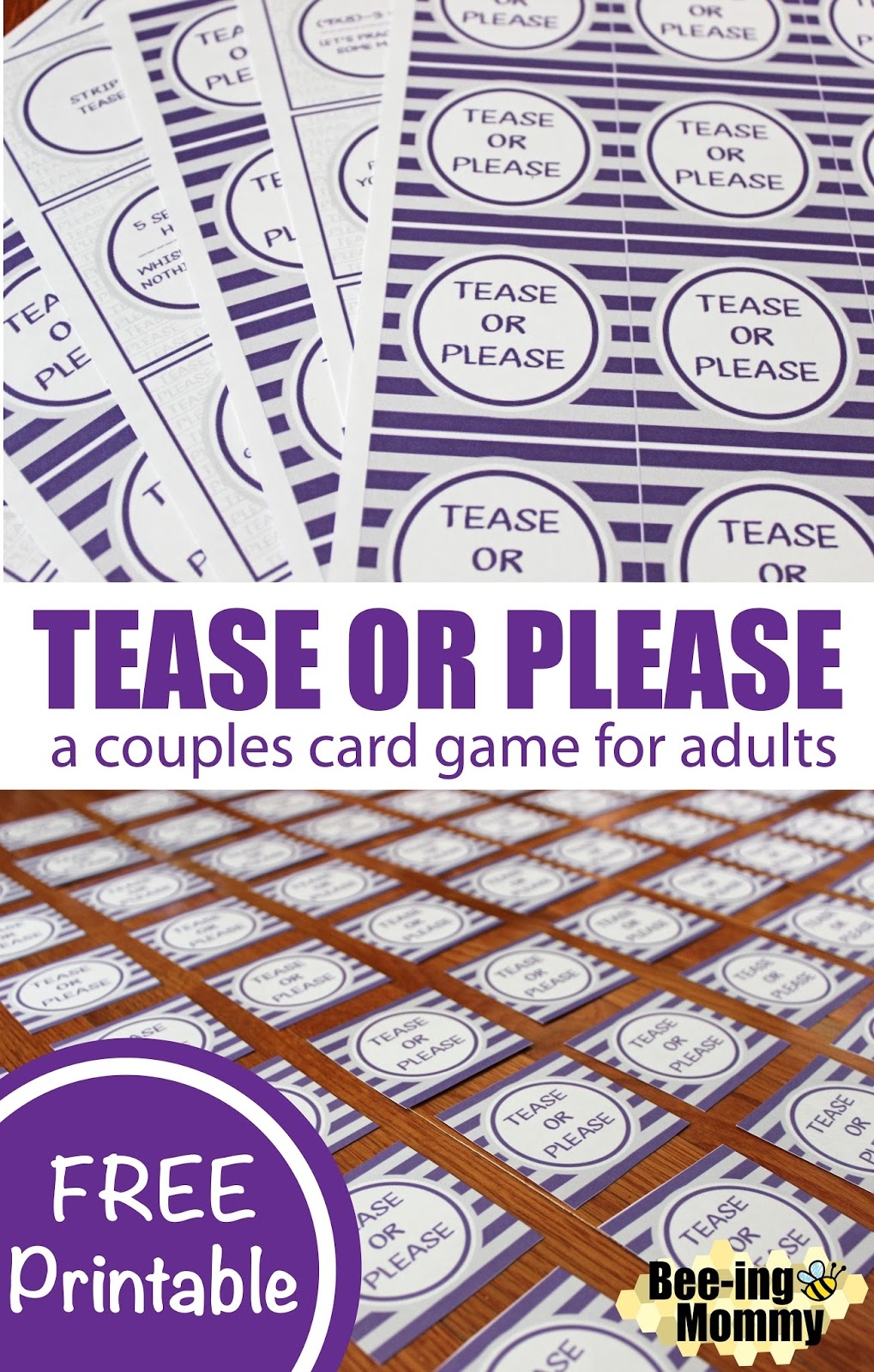 Tease Or Please A Couples Card Game For Adults